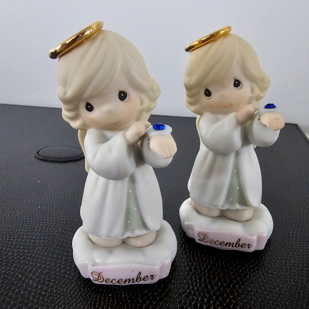 Precious Moments December Birthstone Angels